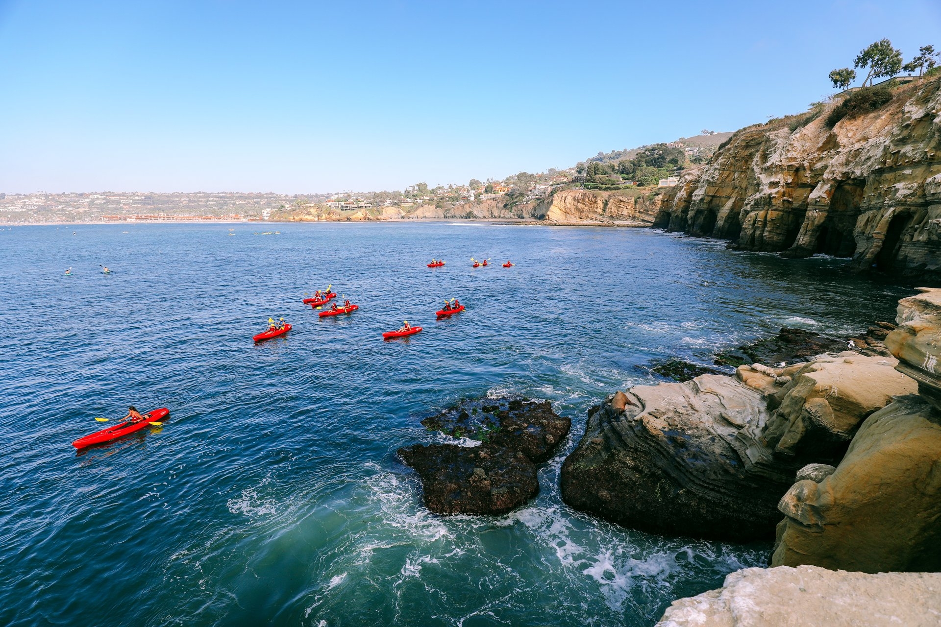 La Jolla kayaking San Diego Image By courtesy of John ONelio San Diego Tourism Authority