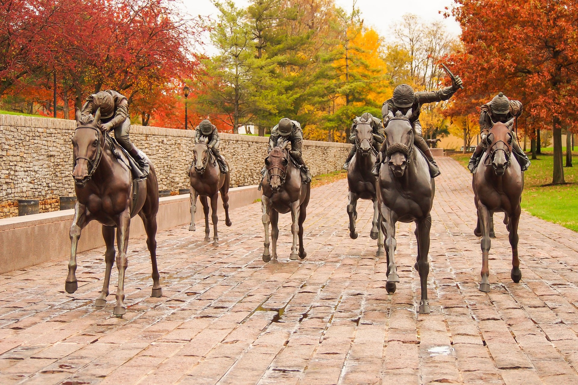 Lexington Thoroughbred Park in the Fall