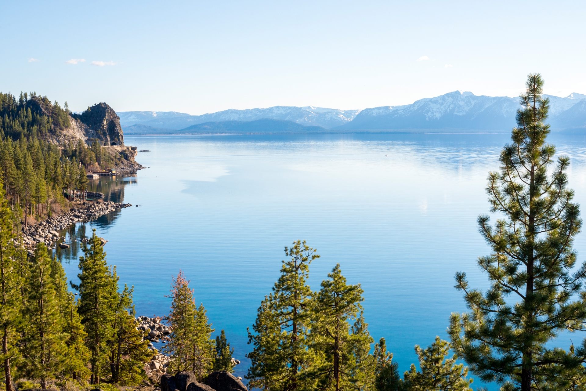 Scenic views of Cave Rock and South Lake tahoe Credit Rachid Dahnoun and Lake Tahoe Visitors Authority 2