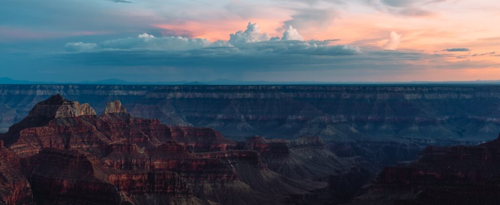 Social Media Shot Panorama, Grand Canyon at sunset