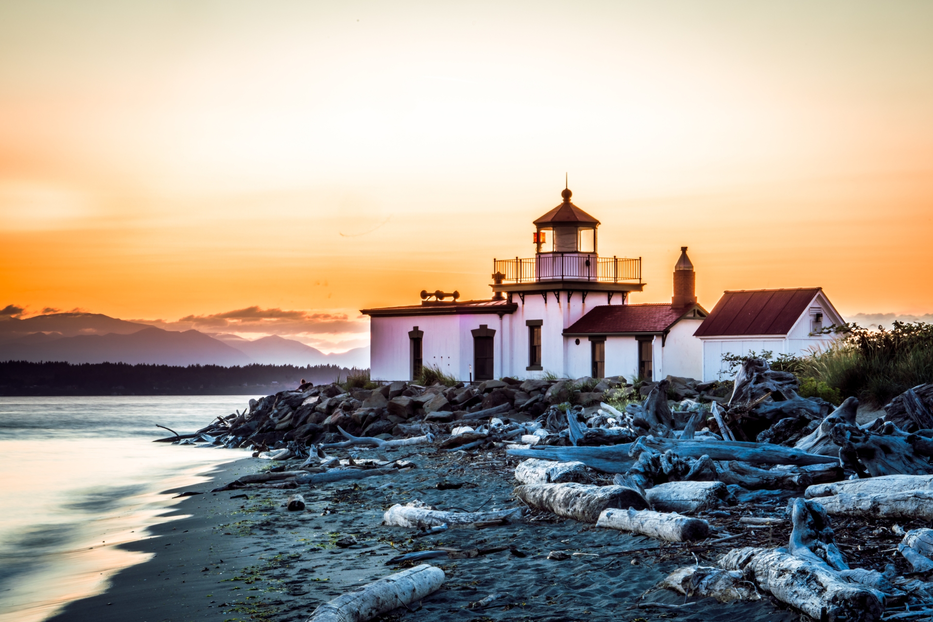West Point Lighthouse in Seattle National Park