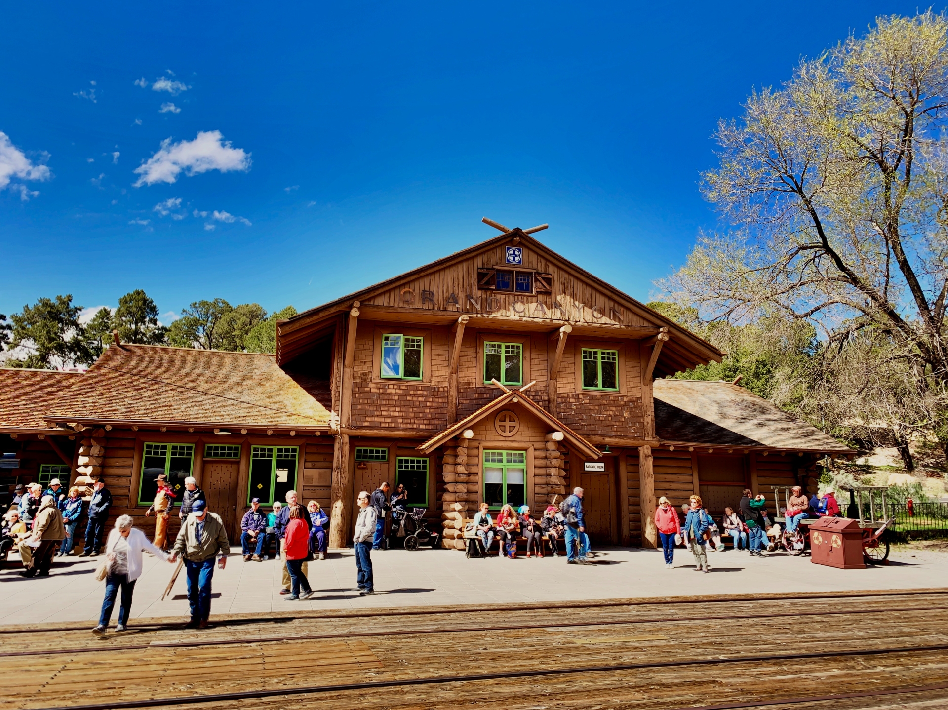 Grand Canyon Railway Station in Grand Canyon Village