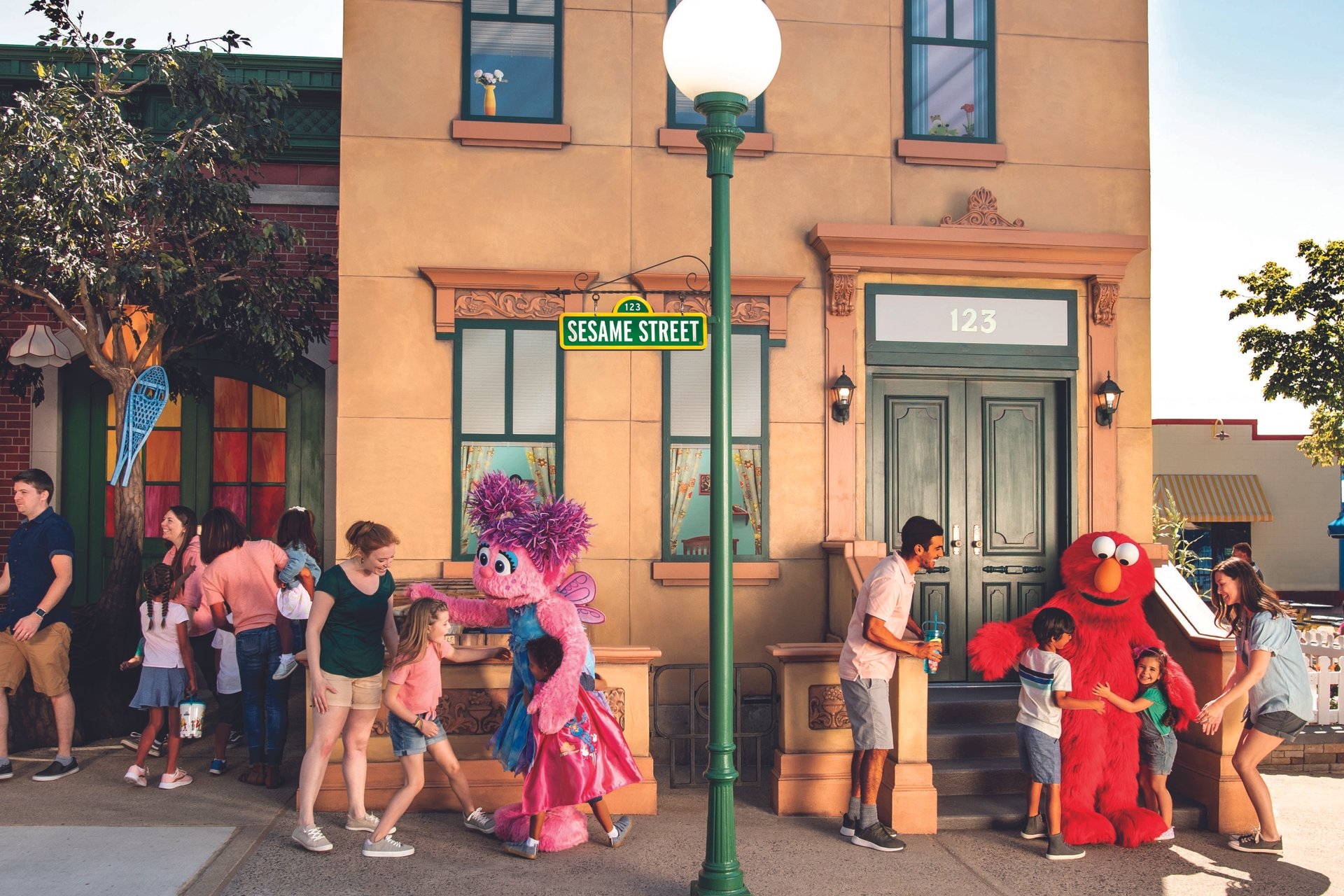 Seseme Place Neighborhood Elmo Guests Retouched Image By San Diego Tourism Authority
