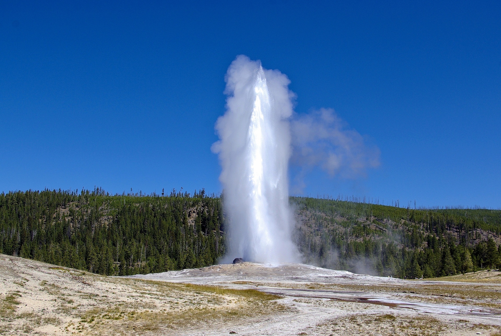 Yellowstone Old Faithful Geyser Wyoming Image by Mike Goad from