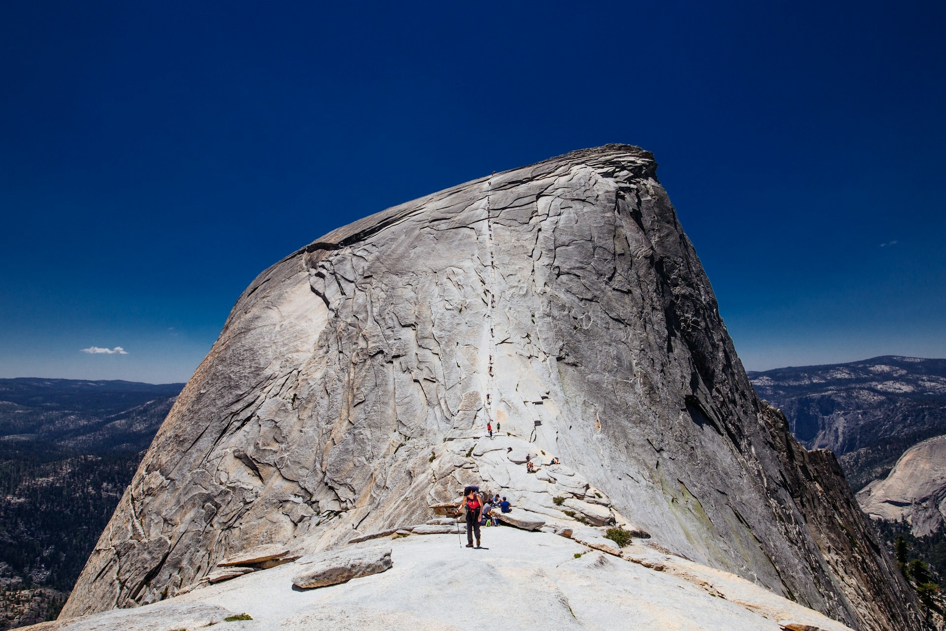 Yosemite hiking up Hallf dome CA Image By denys nevozhai unsplash