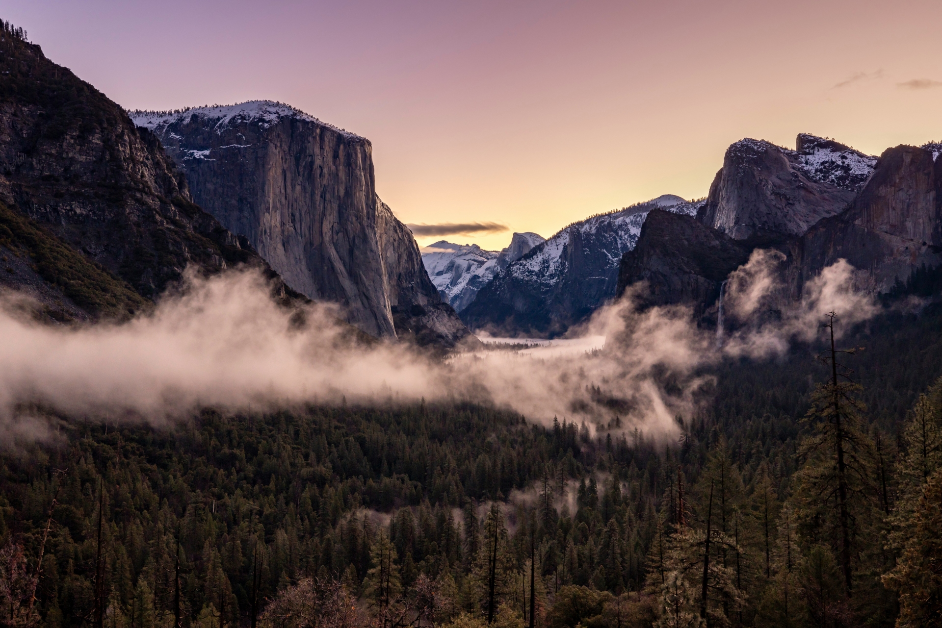Yosemite with low clouds CA Image By leo visions unsplash