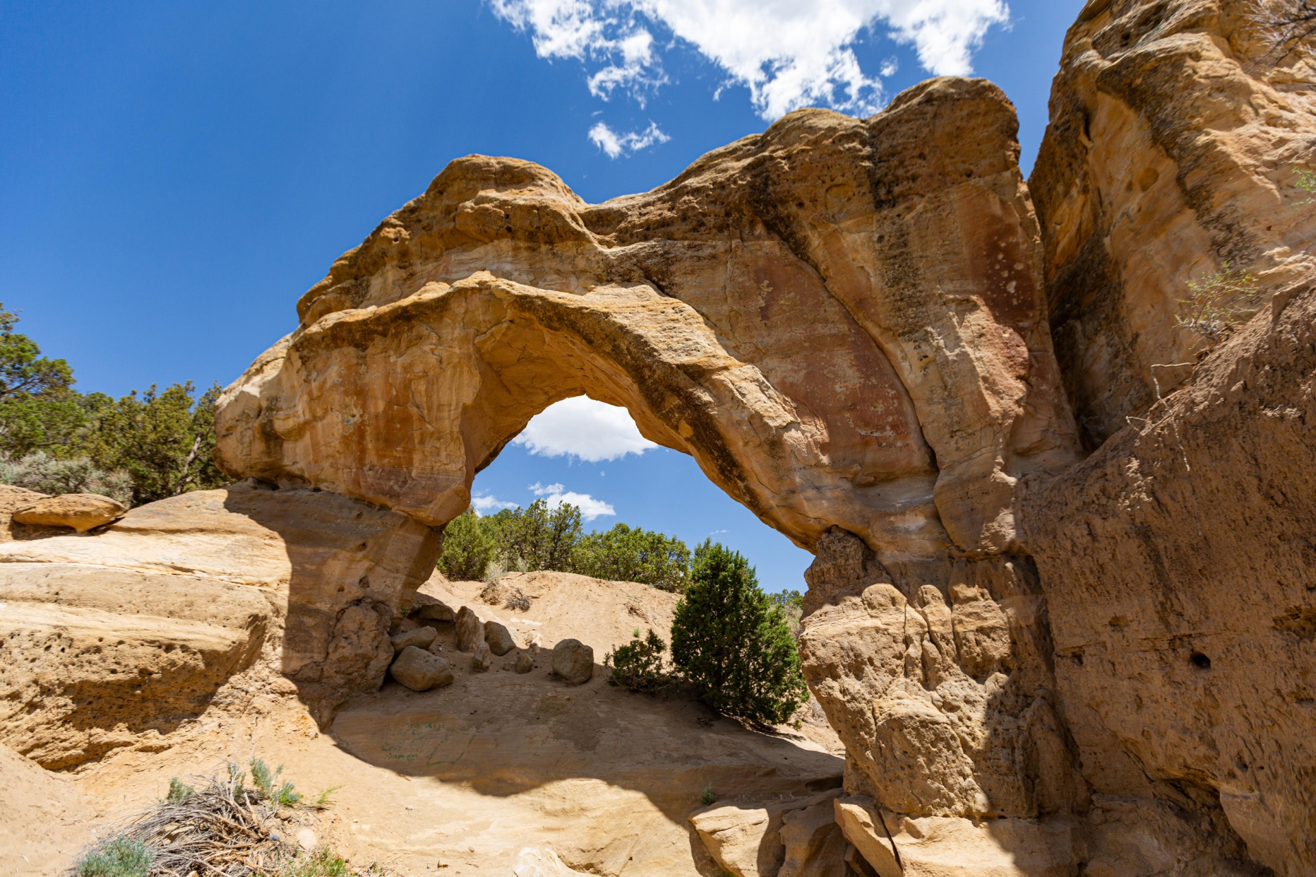 Aztec Arches Arch Rock Canyon Credit New Mexico True