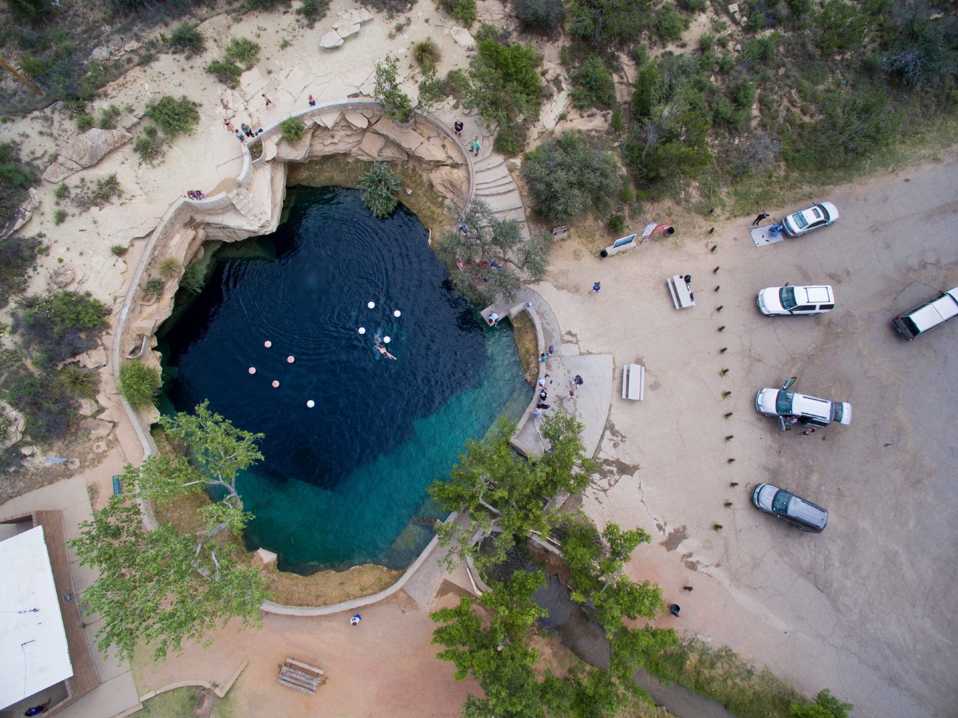 Blue Hole aerial Credit New Mexico True