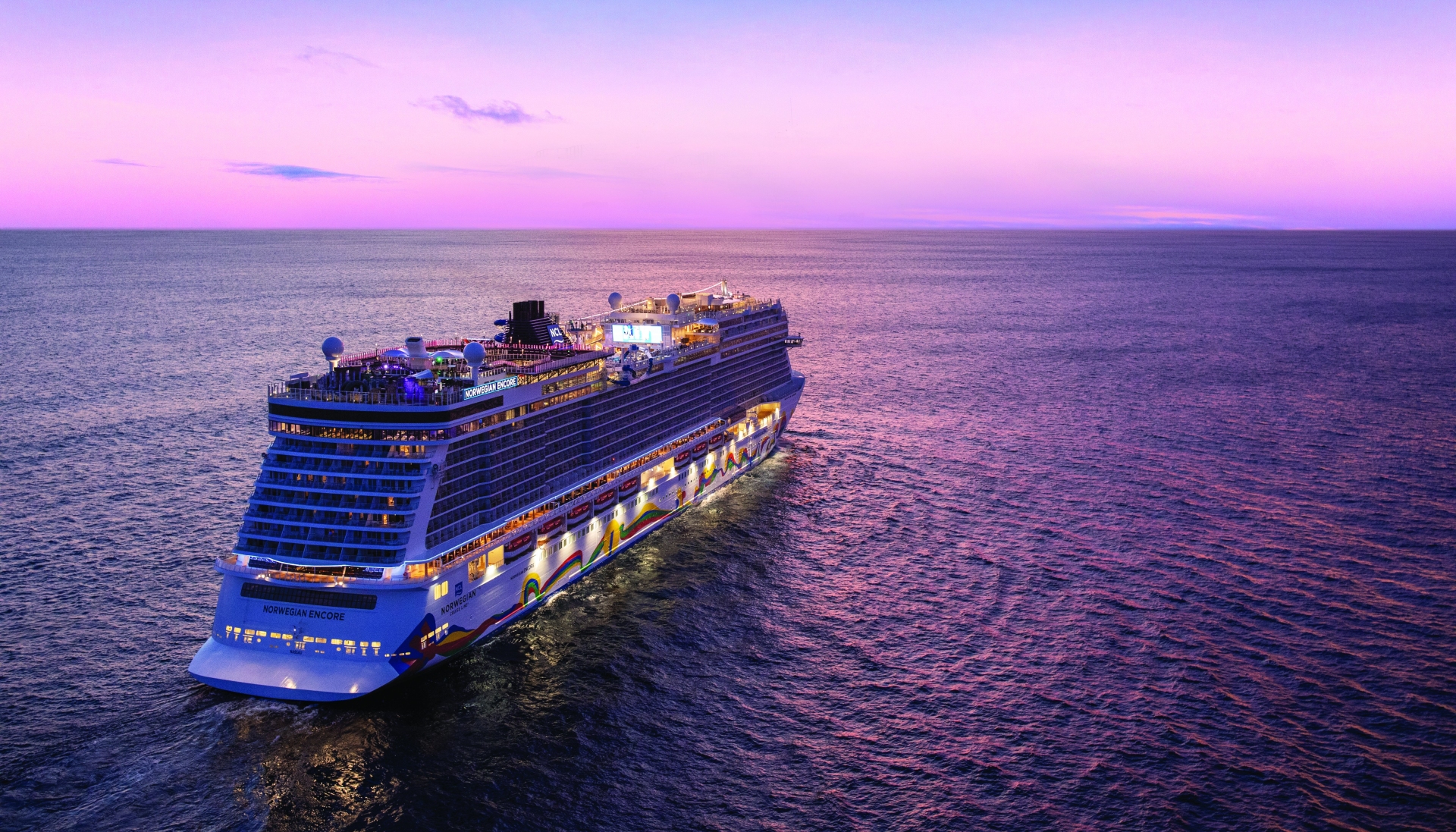 Norwegian Encore at sea CR Credit NCL