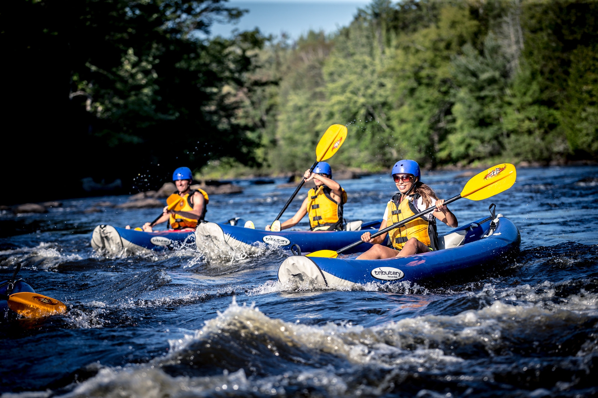 New Hampshire White Water Rafters Androscoggin River Image By New Hampshire Visitn.gov