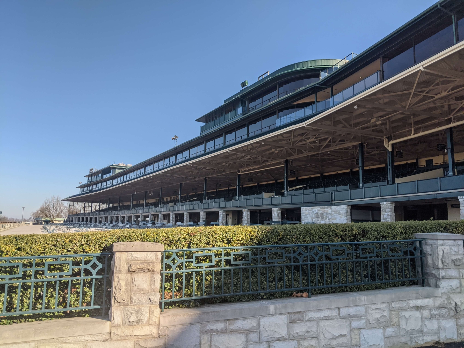 Grandstand at Keeneland Racecourse