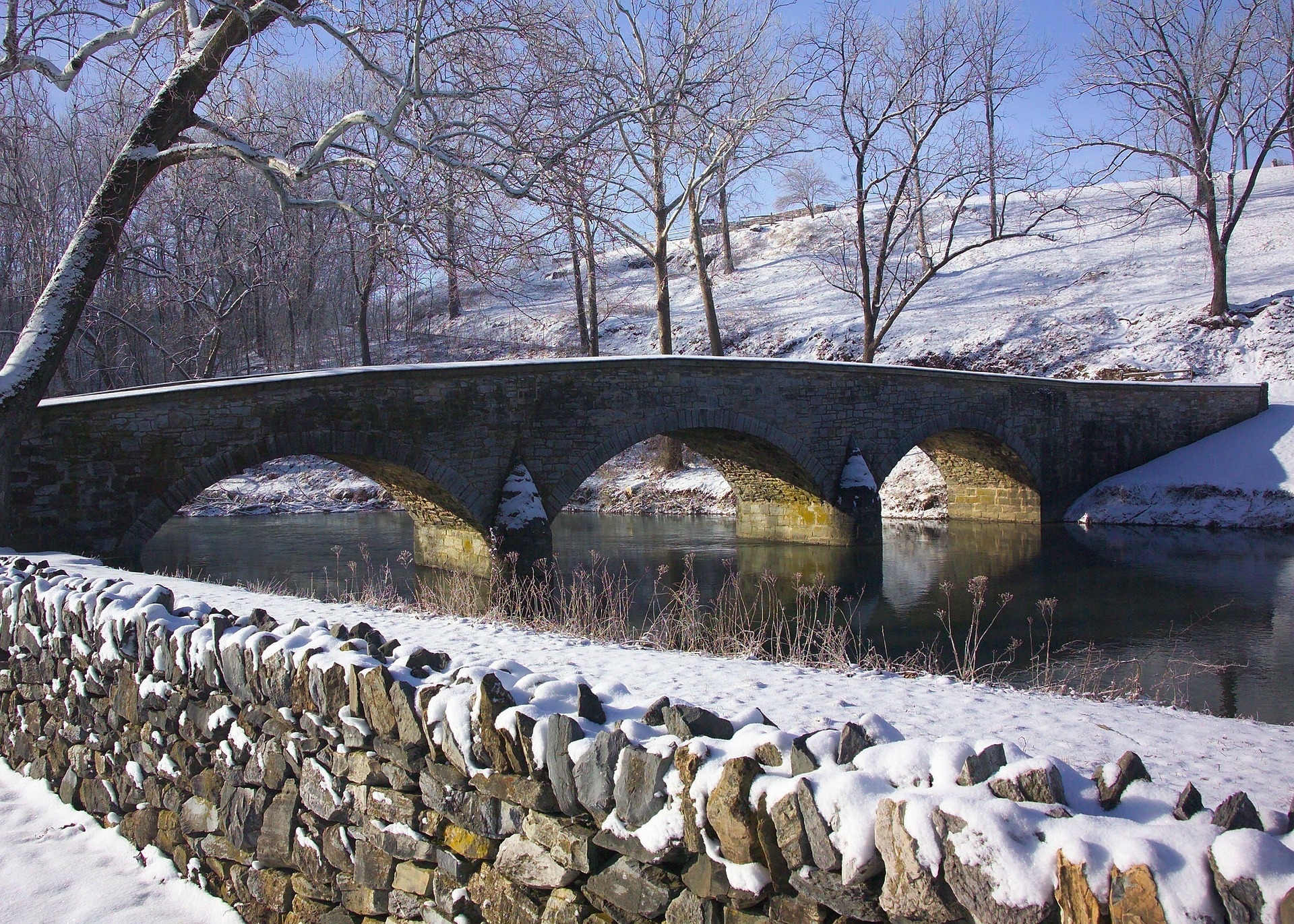 Antietam Maryland Burnside bridge Image By Pixabay free to use no name