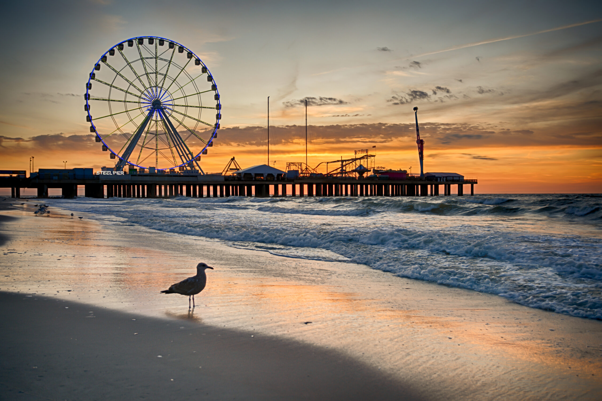 Atlantic City New Jersey AtlanticCity Steel Pier%E2%80%93 The Wheel Sunset Image By The Tour Operator 1 scaled
