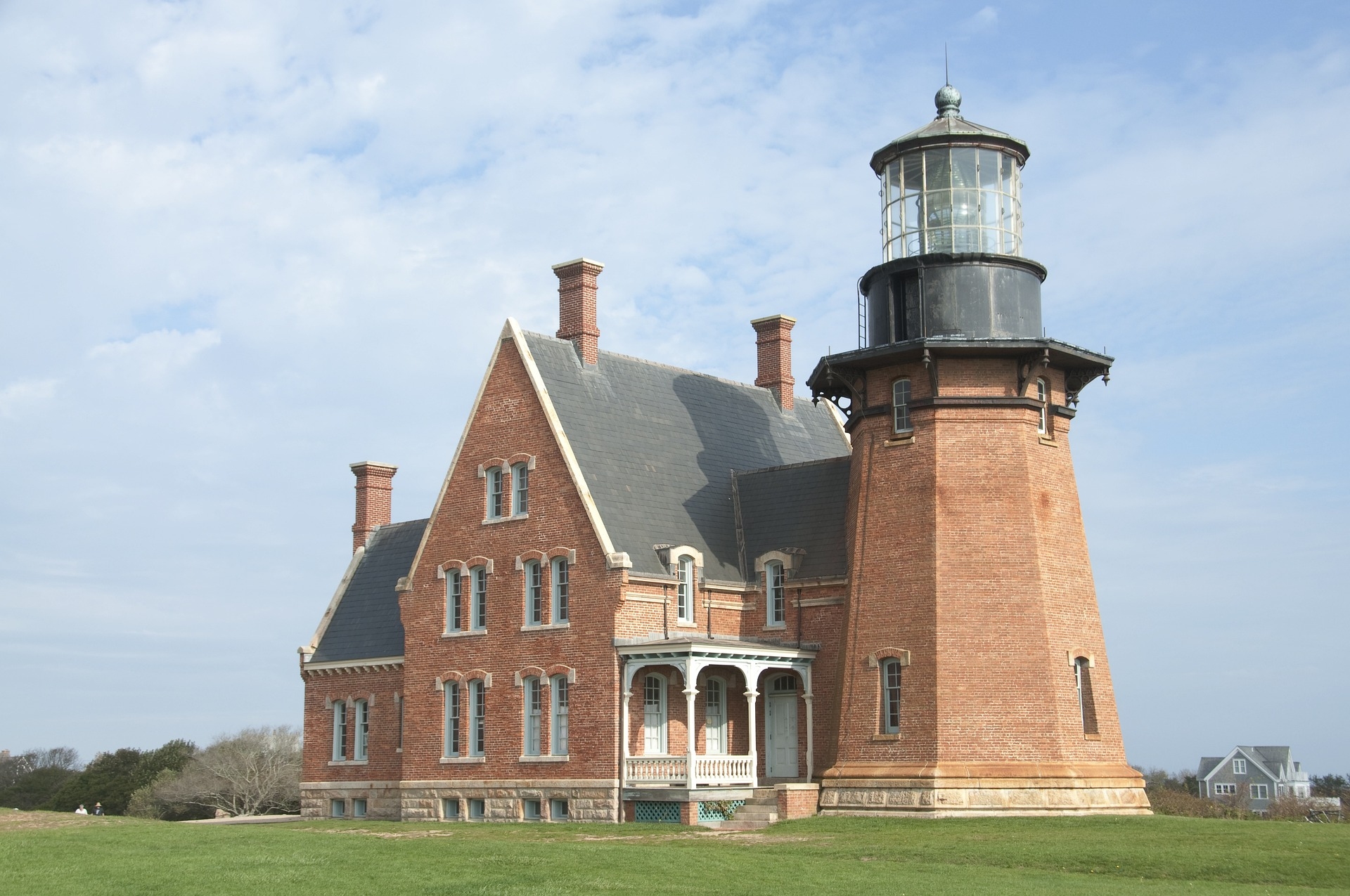 Block Island Light House Rhode Island Image by Sandy Niles from