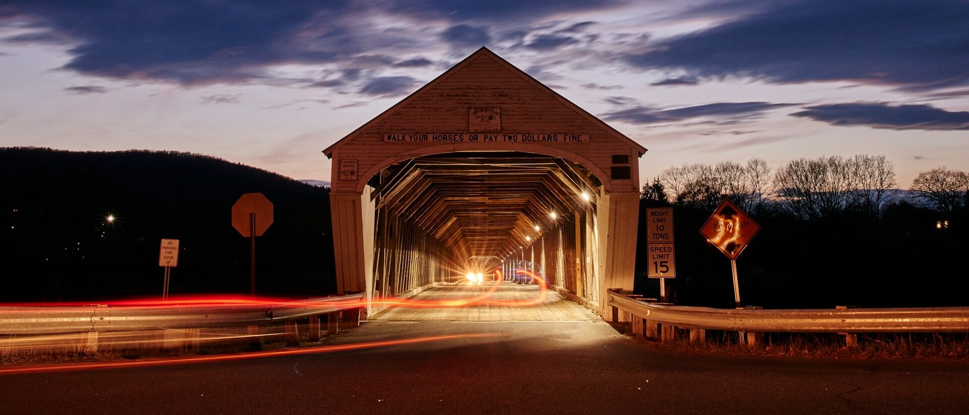 Cornish NH & Windsor Vermont World's longest double covered Bridge crossing the Connecticut river