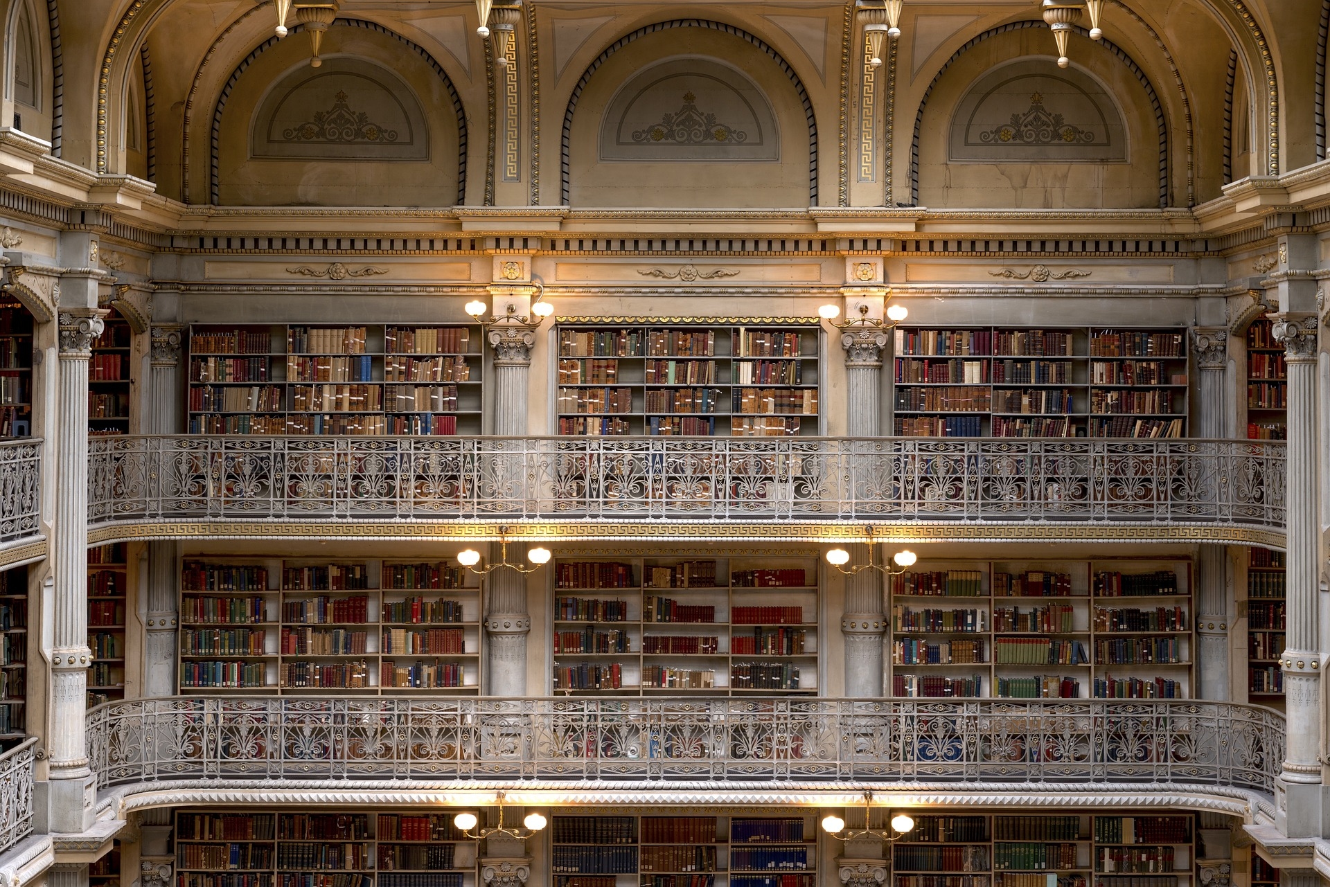 George Peabody Library Baltimore Maryland Image by Falkenpost from