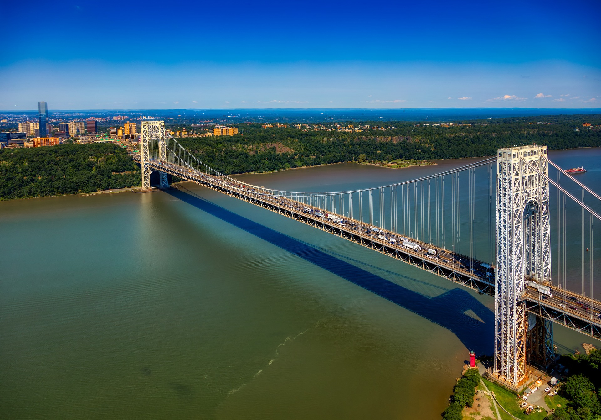 George Washington Bridge New Jersey By Pixabay free to use no name