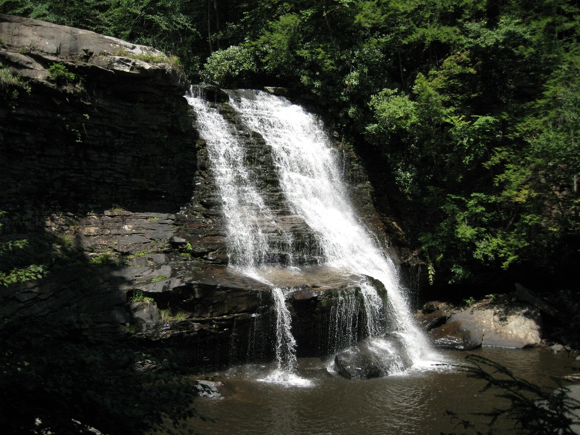 Maryland Patasco Valley State Park Waterfall Image by D Jackson from