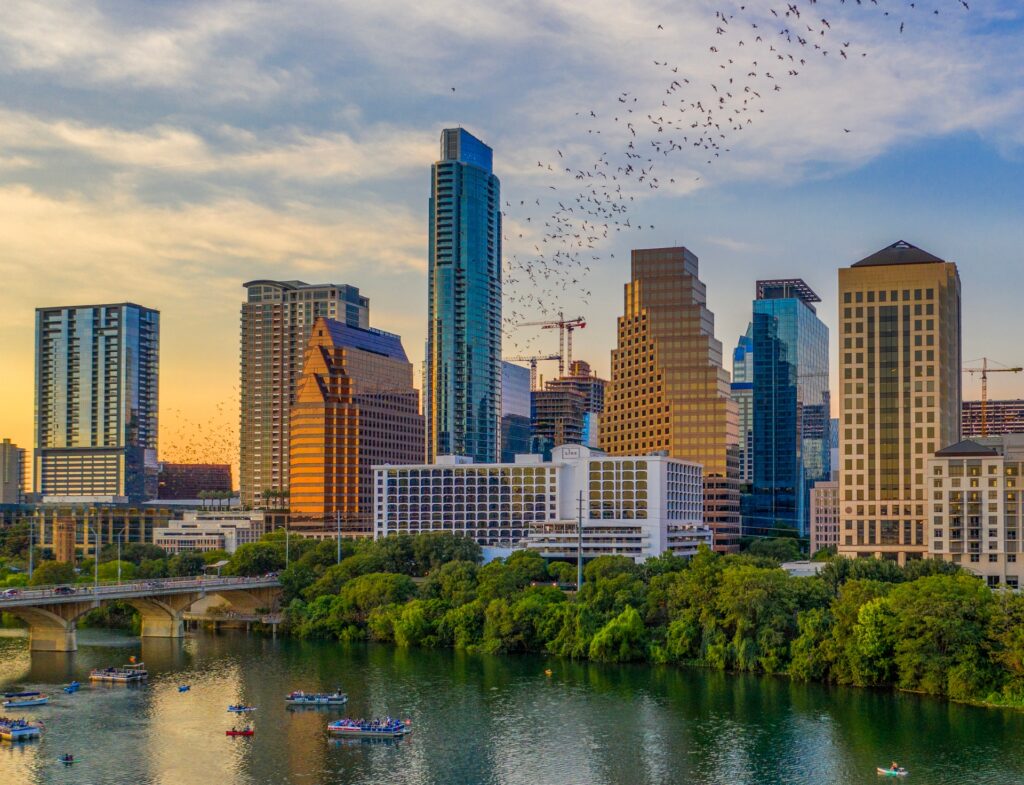 Austin Skyline with Bats 1 Credit Christopher Sherman Visit Austin