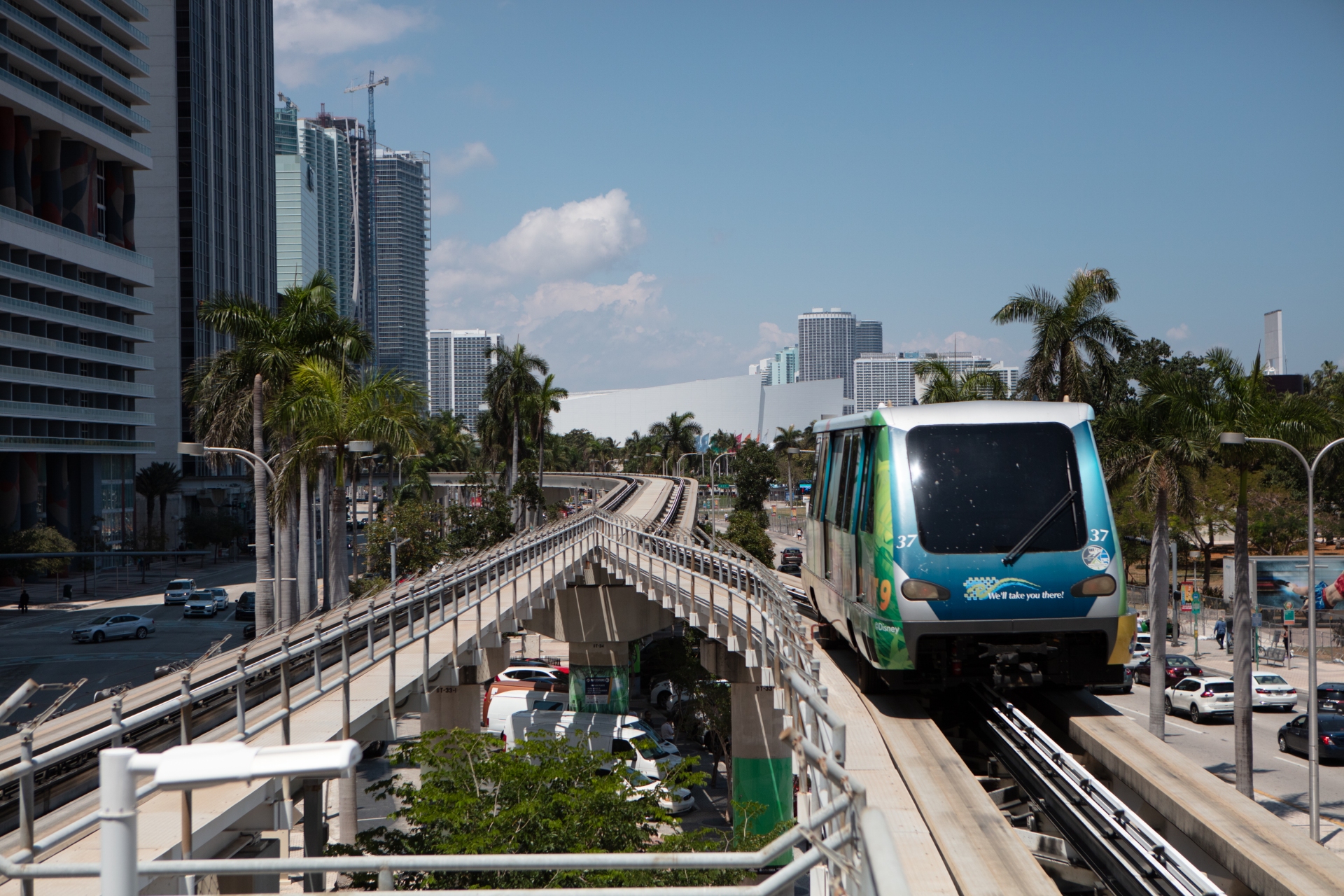 Downtown Miami Bayside Marketplace Building Metro Mover Miami FL Image By Greater Miami Convention Visitors Bureau