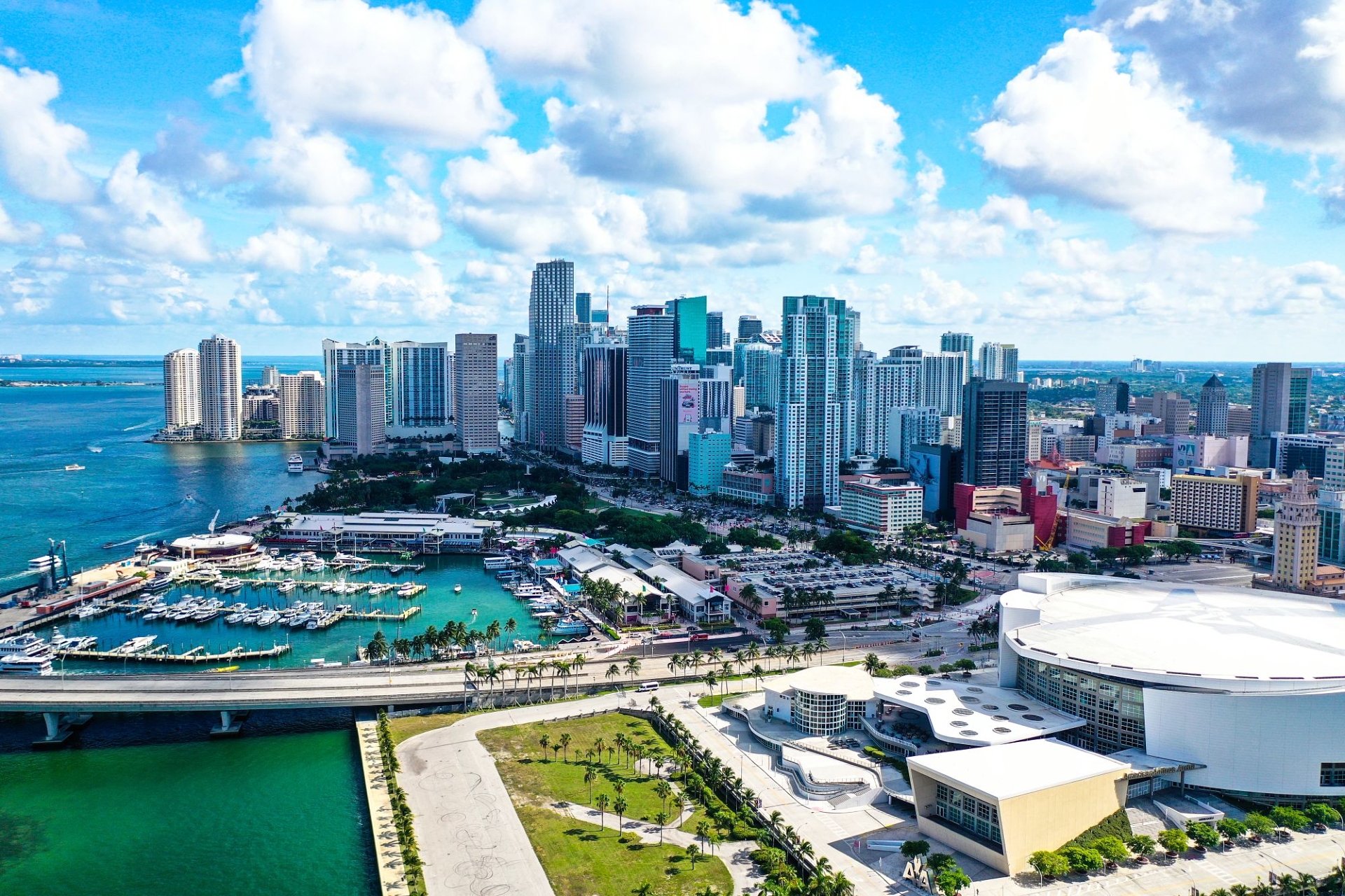 Drone Images of downtown bay area 6 Miami FL Image By Greater Miami Convention Visitors Bureau