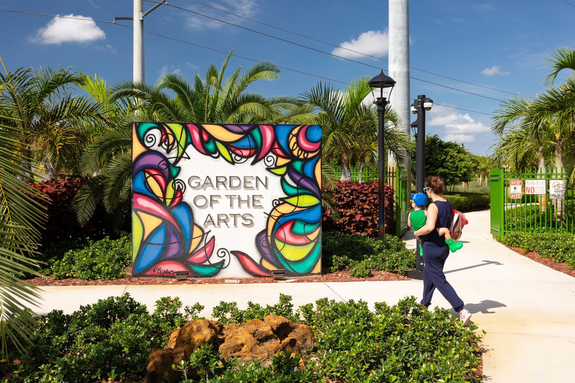 Hialeah Garden of the Arts Child Entrance Facade People Signage Image By Greater Miami Convention Visitors Bureau