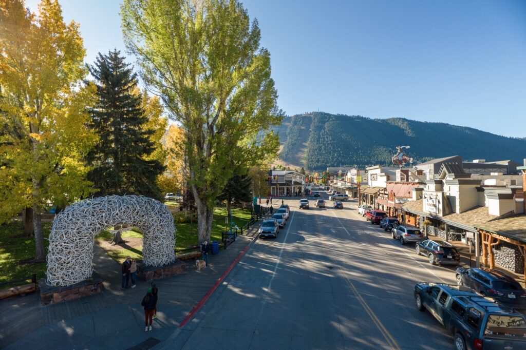 Jackson Hole Wyoming StudiosFallTownSquare 10 large Image By Jackson Hole Travel Tourism Board