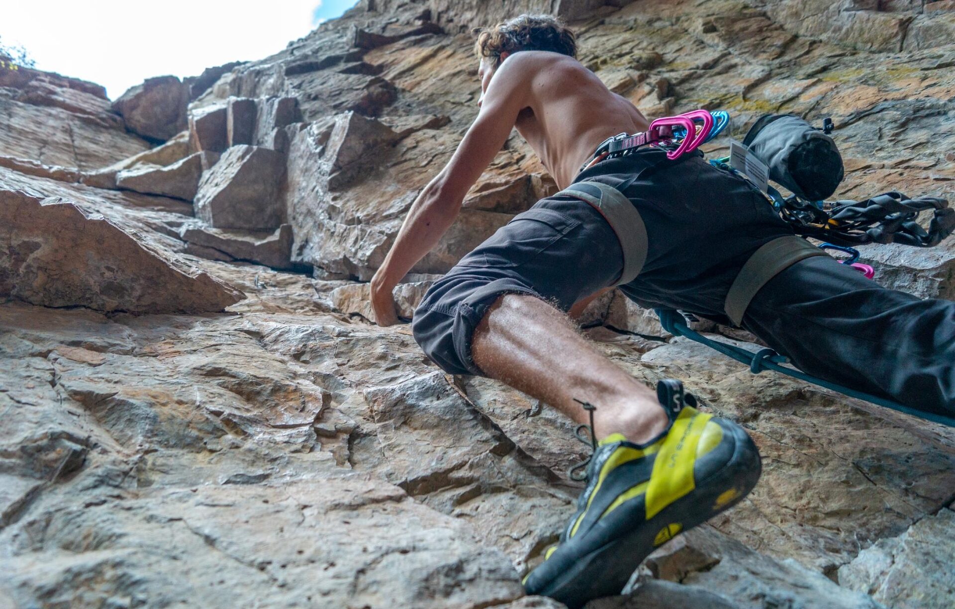 Climbing at Cascade Creek Canyon Credit James Flint Visit Durango e1731536193566