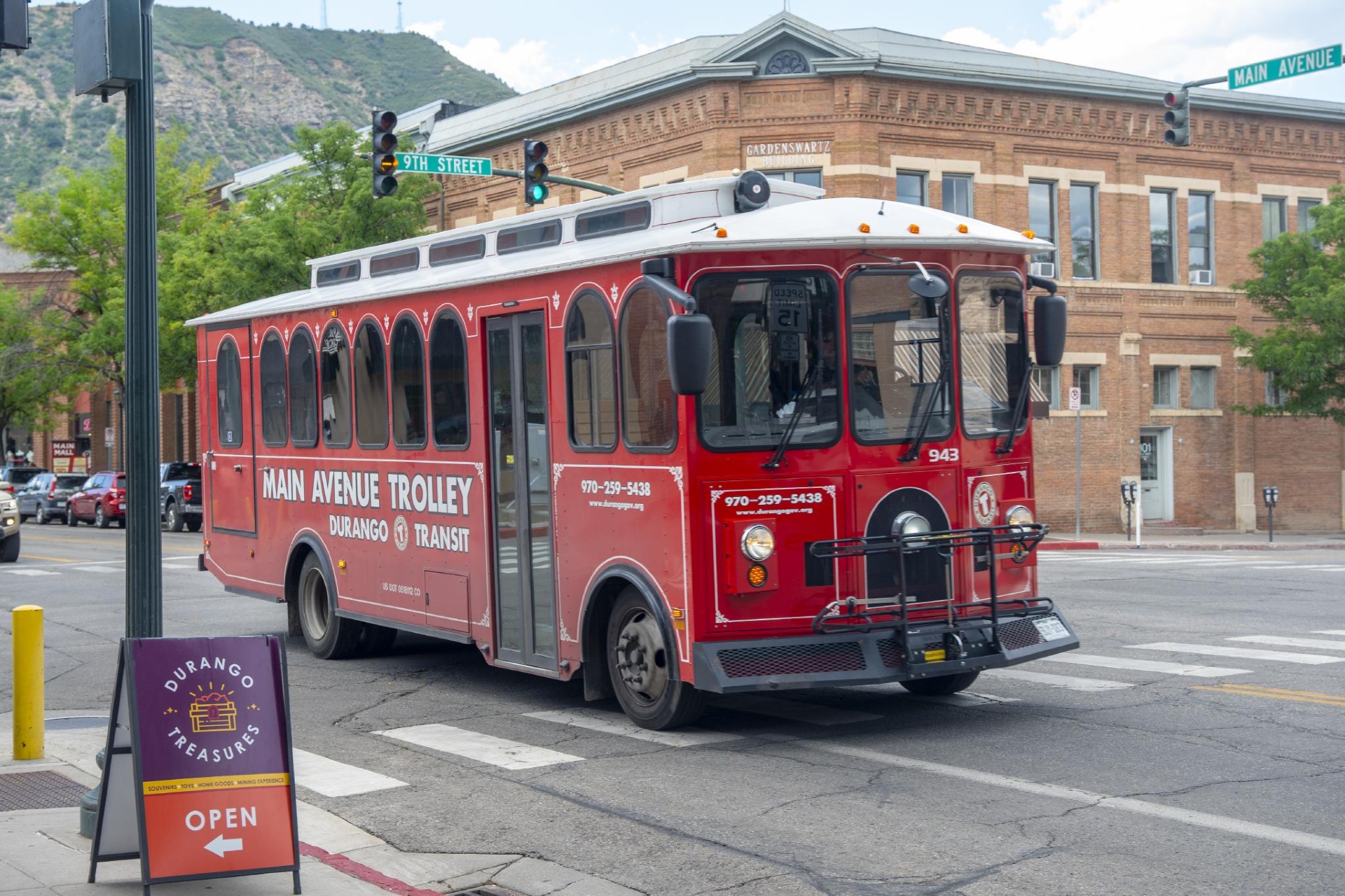 Durango Trolley in Downtown Durango Credit Nick Kogus Visit Durango