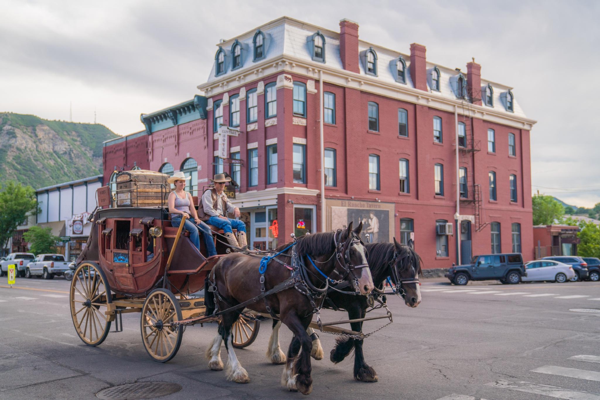 Horse Drawn Carriage in Front of El Rancho Credit Visit Durango