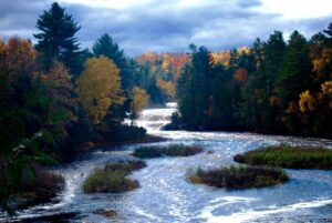 Lower Tahquamenon Falls Michigan Image by Meg Bell from Pixabay
