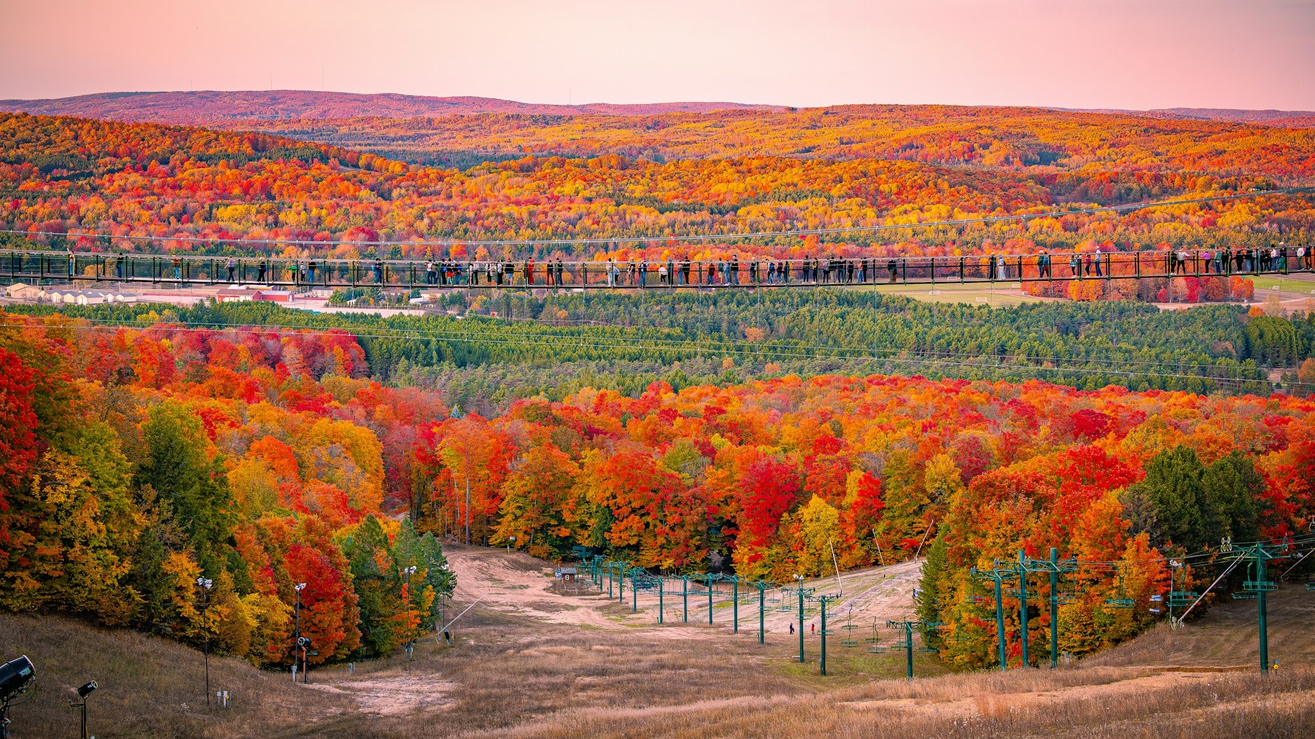 North Michigan Skybridge Boyne Falls Image Bay aishwarya mv unsplash