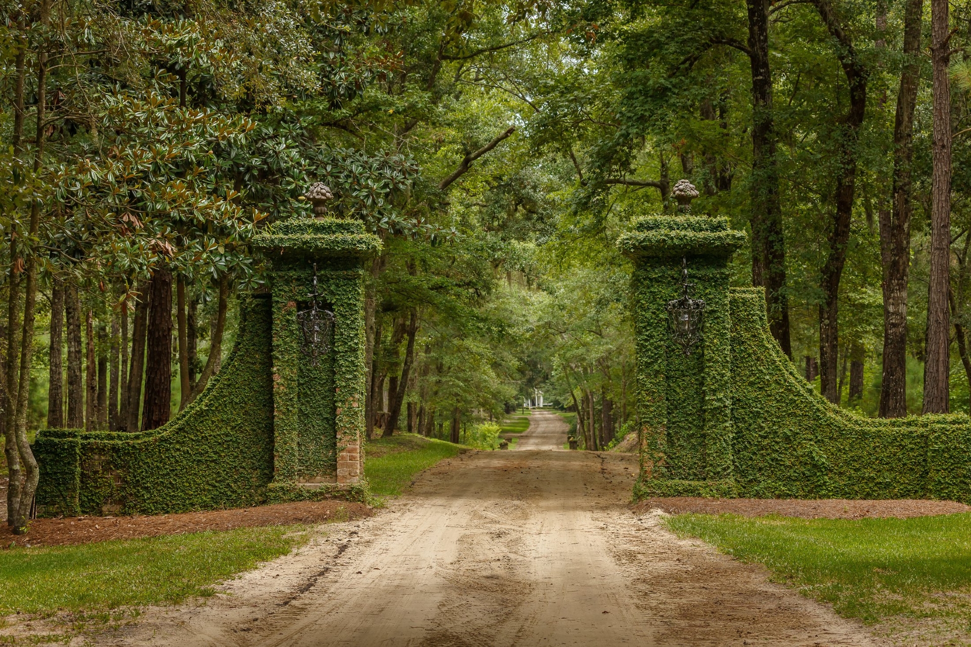 South Carolina Georgetown Mansfield Plantation Entrance Image By Travel South USA