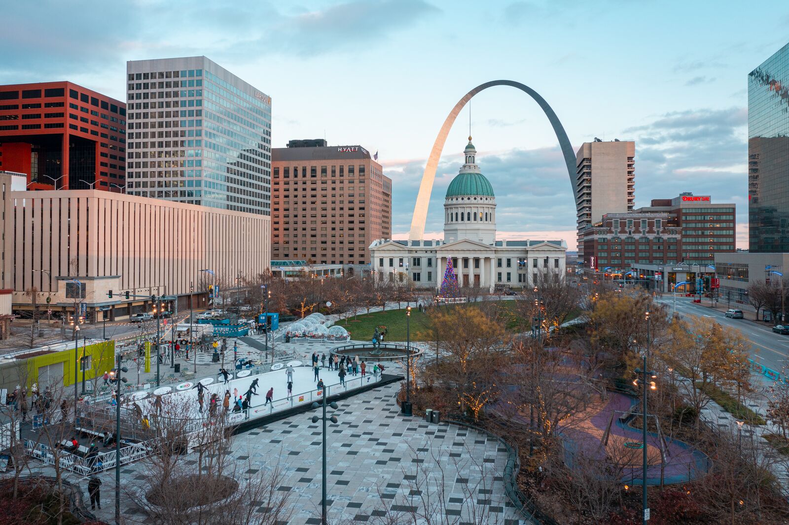Kiener Plaza St Louis Missouri Image by Missouri Division of Tourism