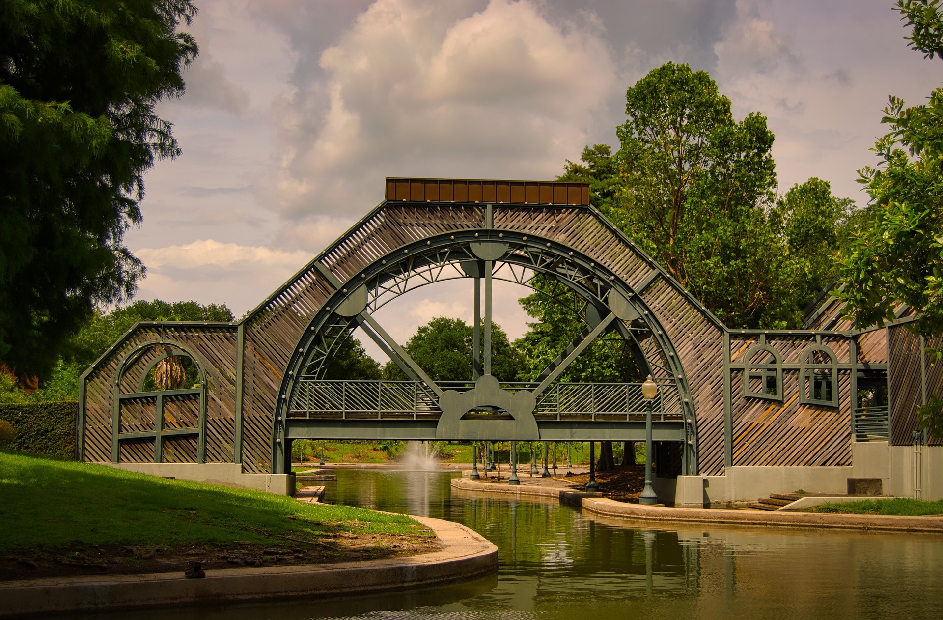 Louis Armstrong Park bridge LA Image by Thomas H. from