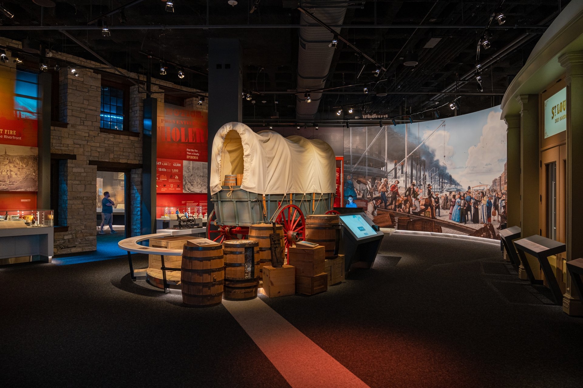 Museum at Gateway Arch National Park St Louis MI Image by St Louis Convention Visitors Bureau