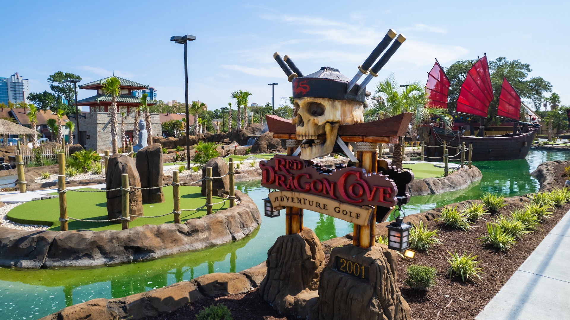 Red Dragon Cove Mini Golf Image By Visit Myrtle Beach SC copy