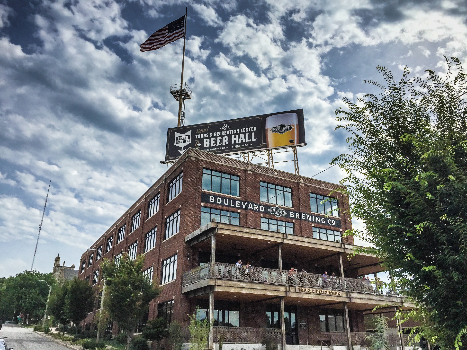 Exterior view of the Boulevard Beer Hall in Kansas City