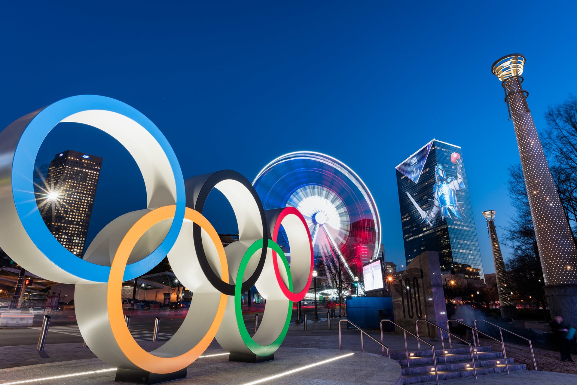 Atlanta Centennial Olympic Park Rings Photo Credit %C2%A92019 James Duckworth Courtesy of ACVB AtlantaPhotos.com
