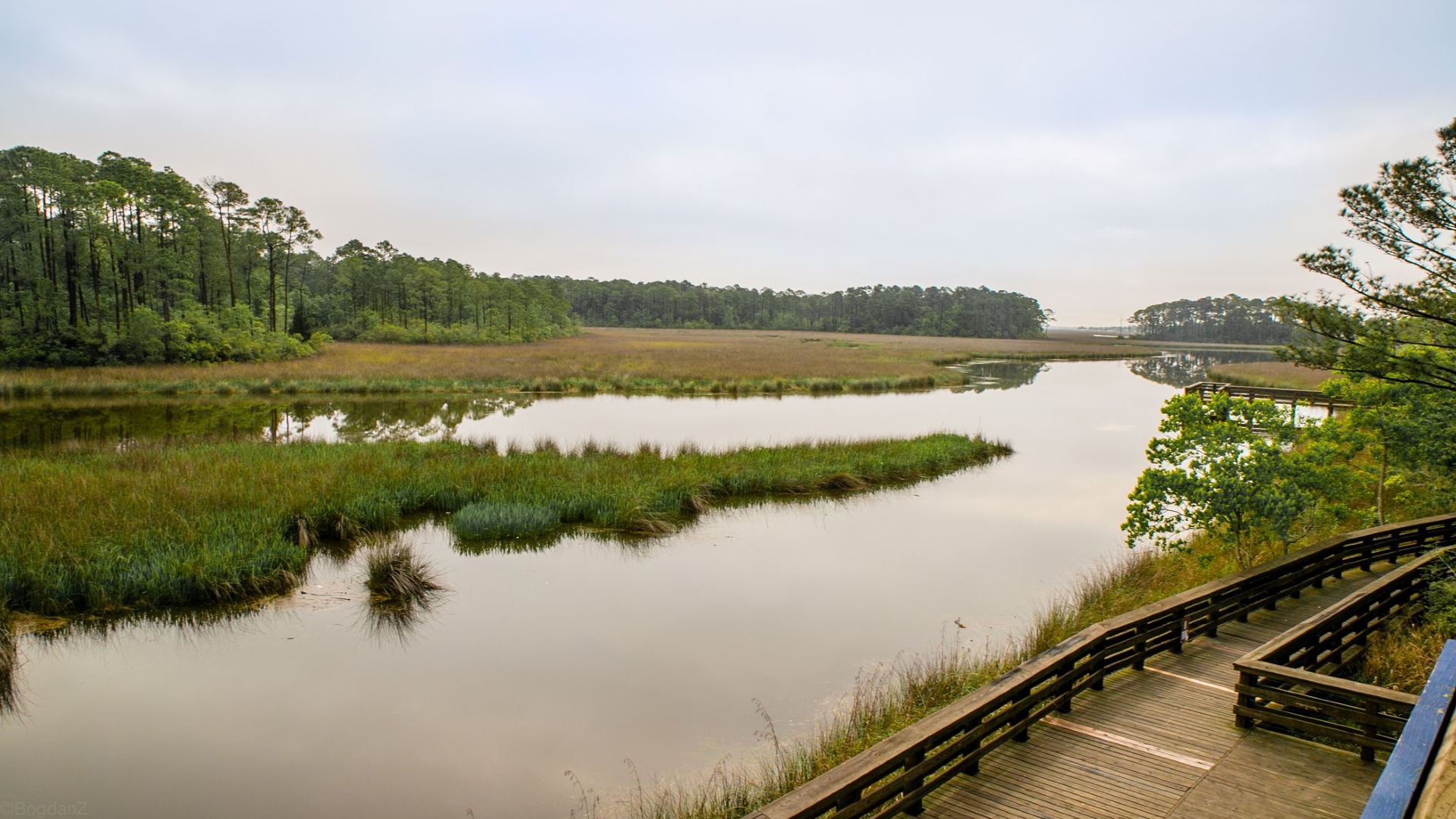 Mississippi Biloxi Boardwalk Over Pascagoula River MI Image By Travel South USA