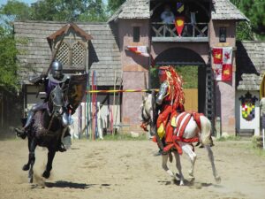 2 KNIGHTS Kansas City Renaissance Festival Image By Kansas State Tourism