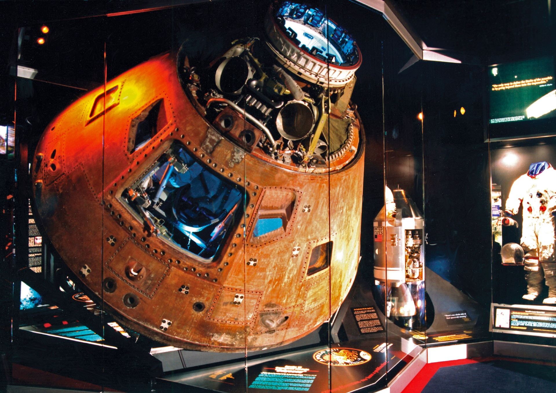Apollo craft courtesy Cosmoab Cosmosphere Space Centre Kansas Image By Kansas State Tourism