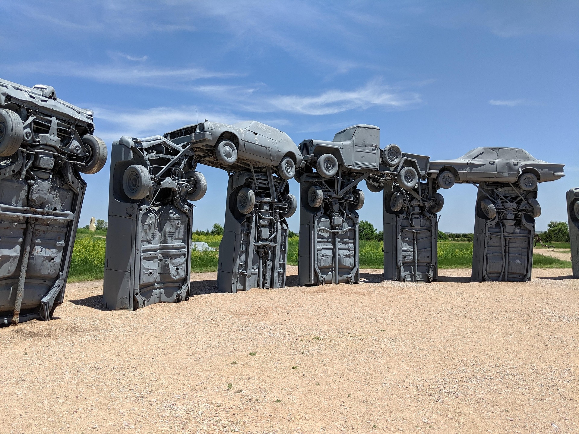Carhenge Nebraska near Chimney Rock Image by sarahehauge from