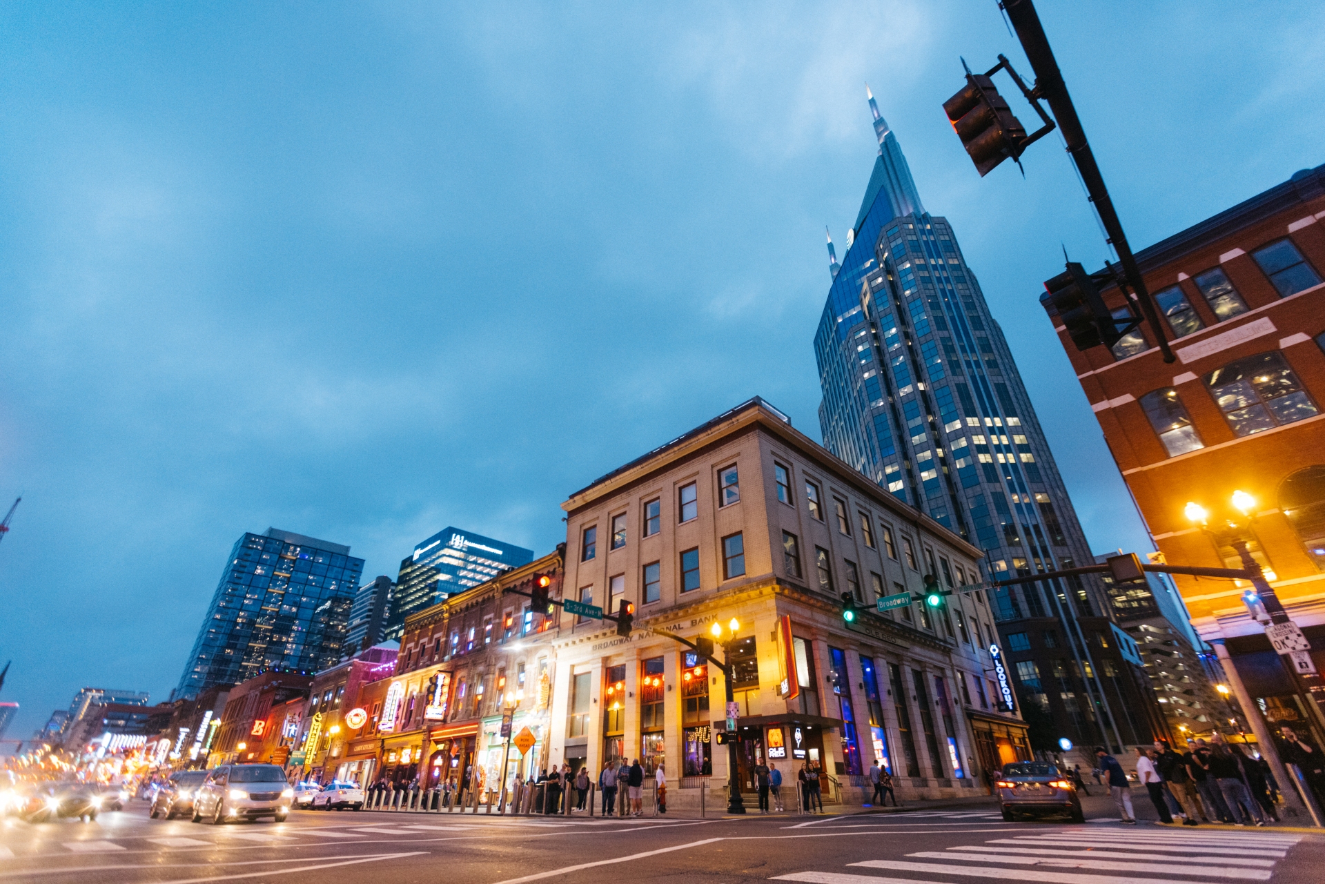 Downtown Broadway in Nashville