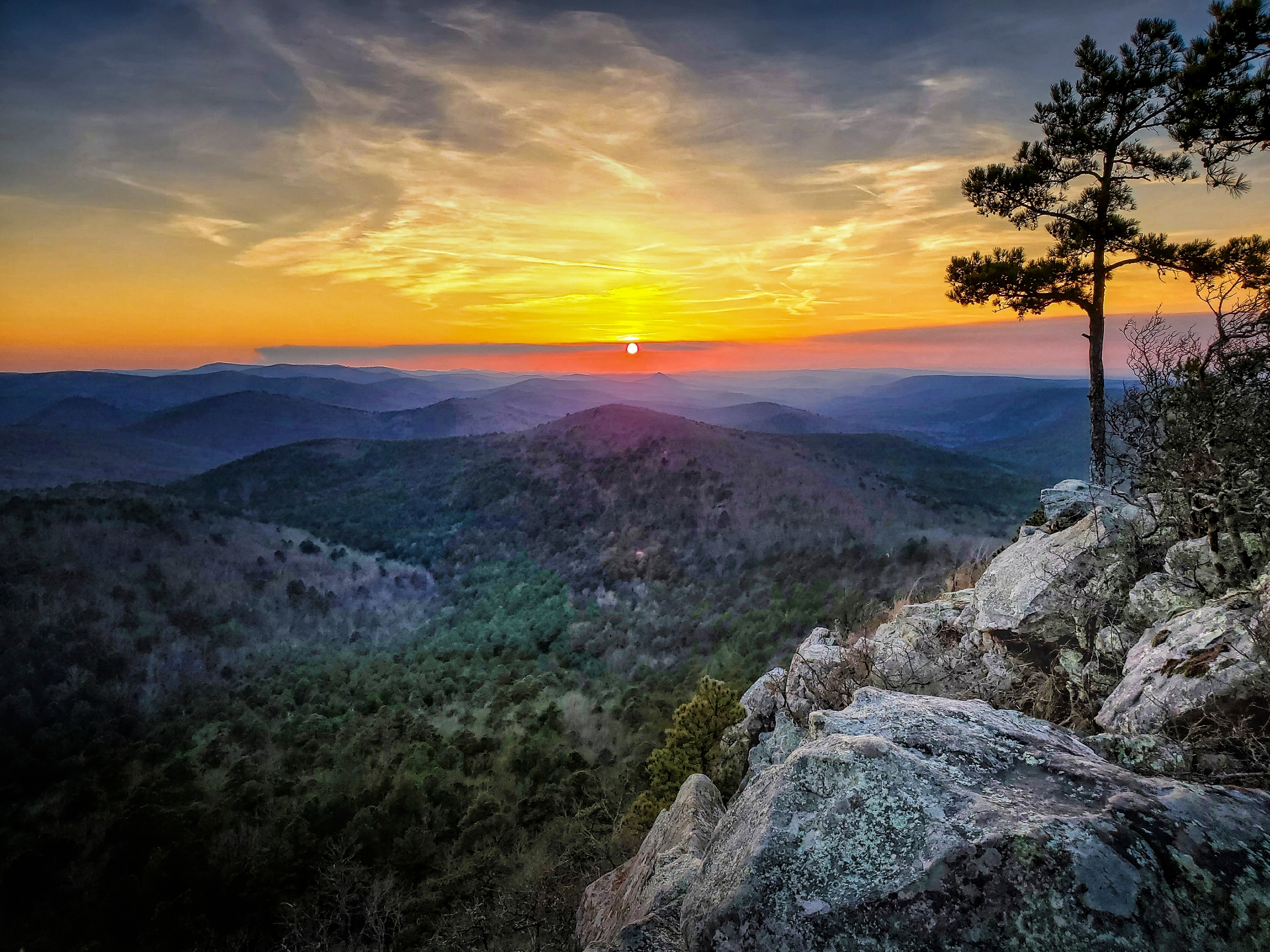 Flatside Pinnacle Wilderness Perryville Sunset Ouachita Forest Image By Arkansas The Natural State Tourism Board