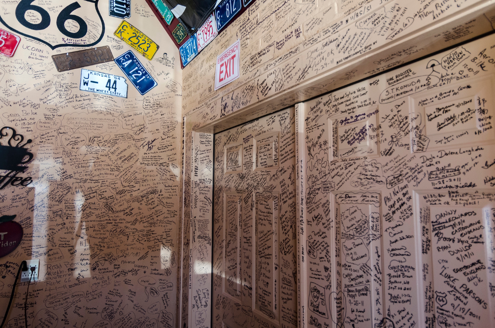 Leave your mark on Route 66 Kansas Image By %C2%A92013 Doug Stremel Kansas To the Stars Tourism