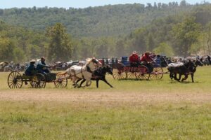 National championship chuckwagon races in Clinton AK Image By Arkansas The Natural State Tourism Board