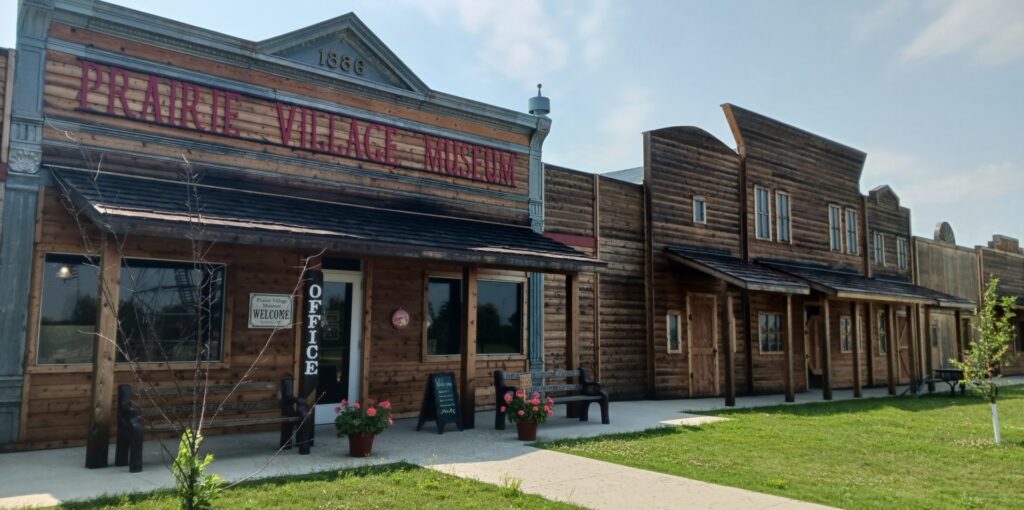 Praire Village Museum in Rugby ND Front entrance Image By North Dakota Be Legendary3