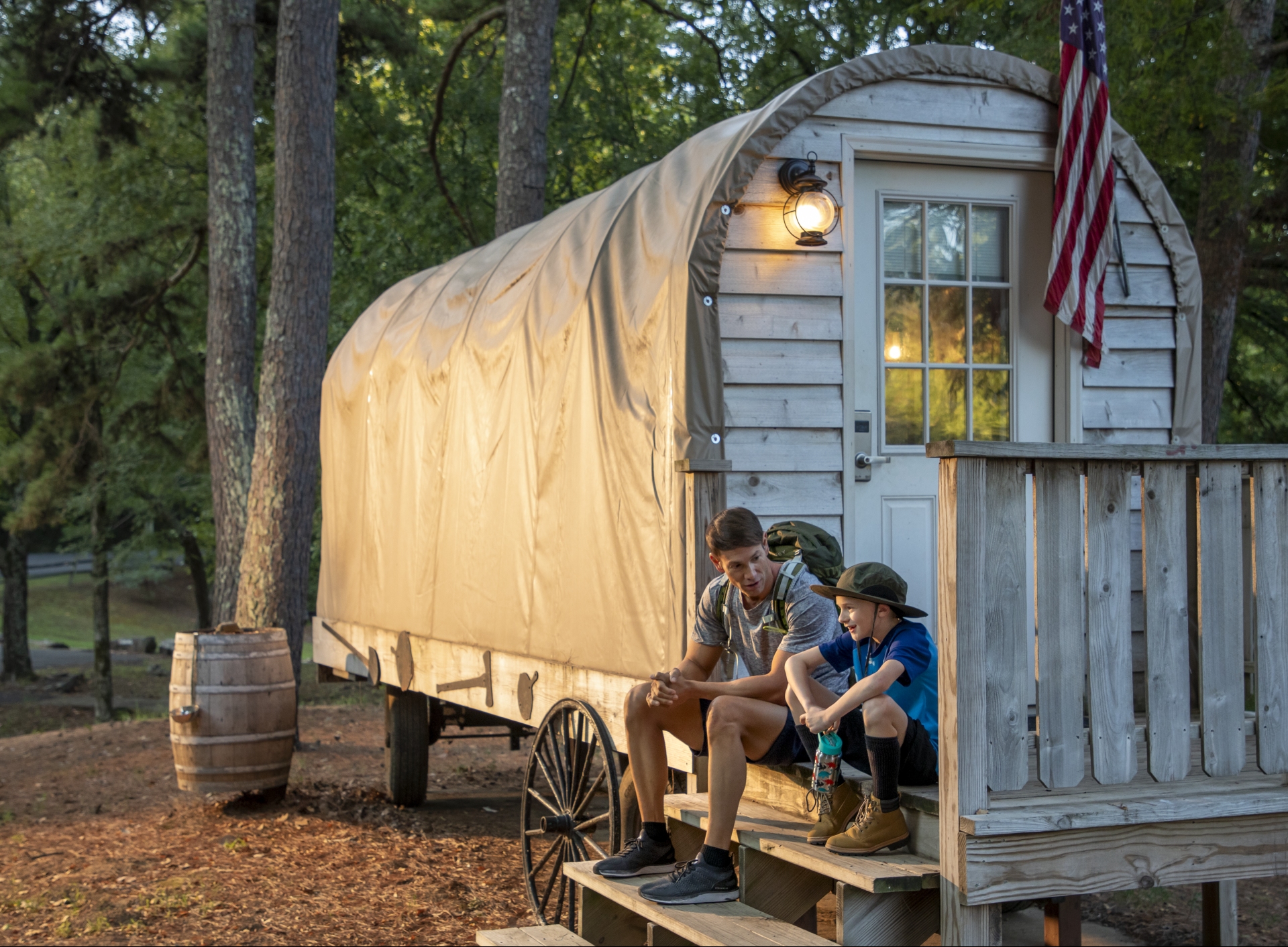 Robbers Cave State Park Cover Wagon Rental Wilburton OK Image By Travel Oklahoma Canuckiwi