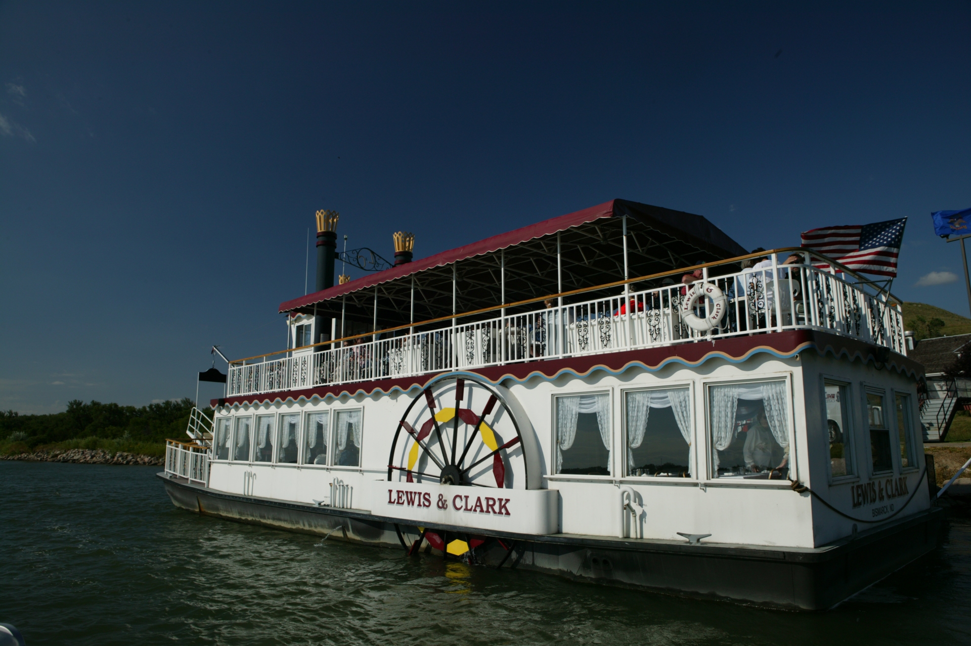 The Lewis Clark Riverboat on the Little Missouri River in Bismark Image By North Dakota Be Legendary